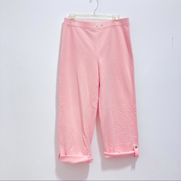 High Sierra Pants - High Sierra Women’s Pink Soft Cotton Wide Leg Sweatpants